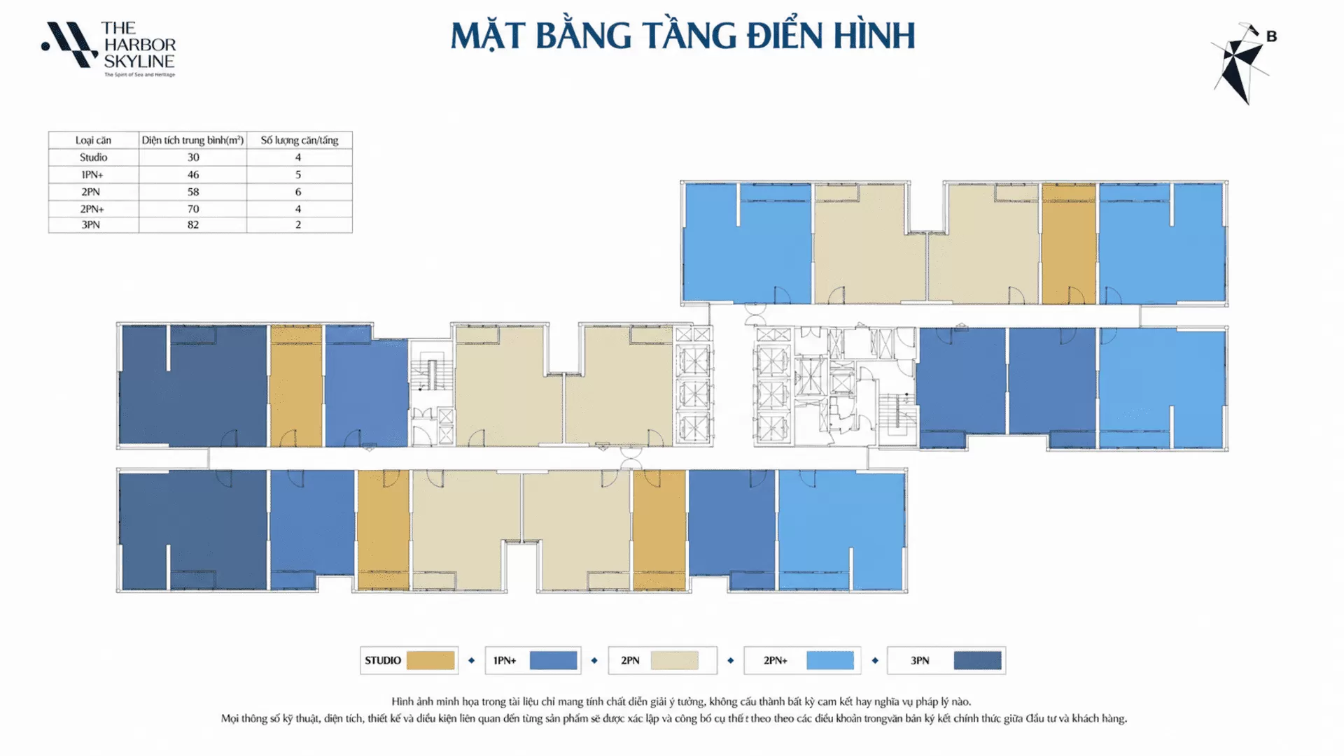 Mặt bằng thiết kế tối ưu, c&aacute;c căn hộ đều sở hữu tầm nh&igrave;n kho&aacute;ng đạt, đ&oacute;n trọn &aacute;nh s&aacute;ng tự nhi&ecirc;n v&agrave; gi&oacute; trời tinh kh&ocirc;i.